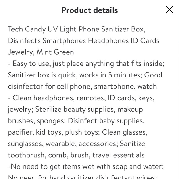 Nib Tech Candy UV sanitizing box. Sanitize and clean phones, make up brushes etc - Picture 11 of 12